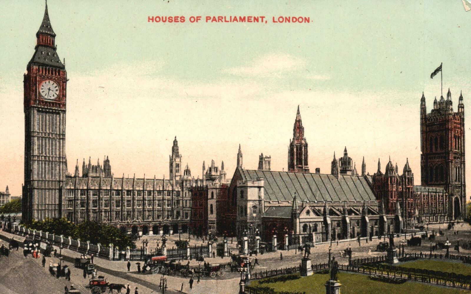 Vintage Postcard 1910\'s House Of Parliament London The Star Series Pub.