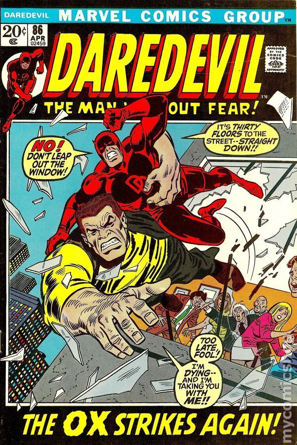 Daredevil #86 VG 4.0 1972 Stock Image Low Grade