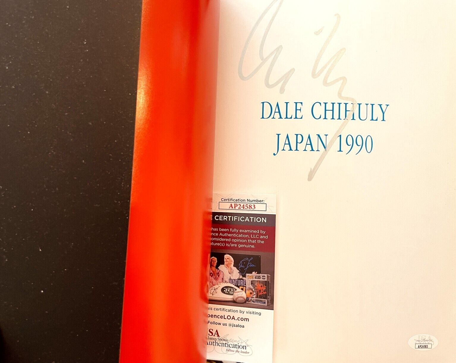Dale Chihuly autographed signed autograph Japan 1990 softcover catalog book JSA