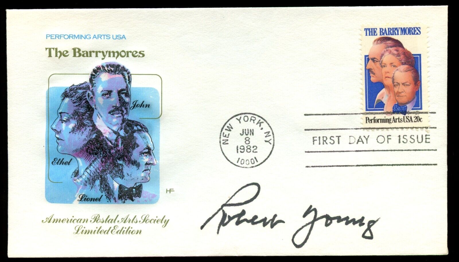 Robert Young d1998 signed autograph Postal Cover FDC Actor Father Knows Best BAS