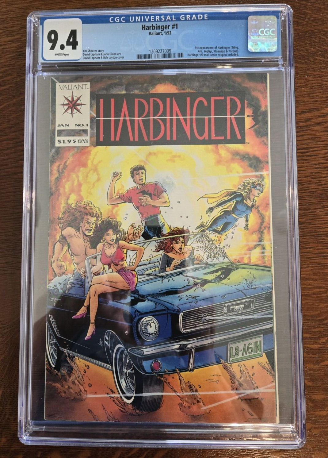 HARBINGER #1 CGC 9.4 WHITE Pages