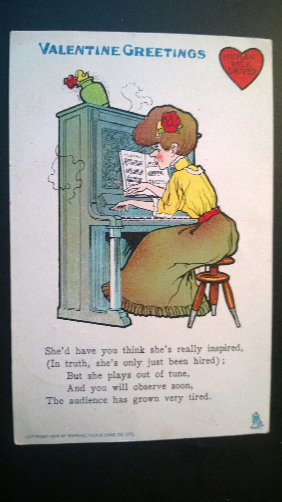  Antique Embossed Postcard 1908 