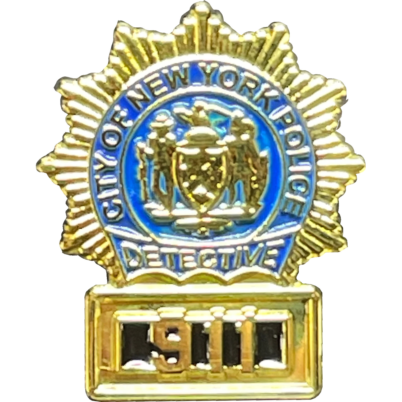 BL15-010 New York City Police Detective NYPD 911 Pin
