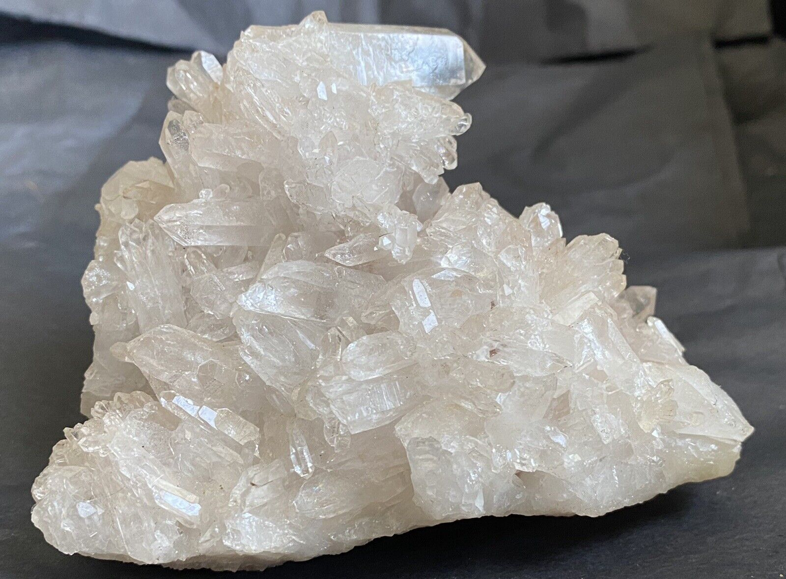 9cm Gorgeous Clear Quartz Crystal Group - Goose Lake, Marquette, Michigan
