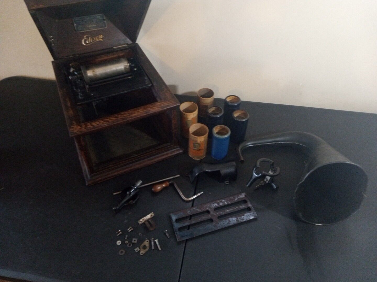 Antique Thomas Edison Amberola Phonograph Model 30 Cylinder Player 1901-18 