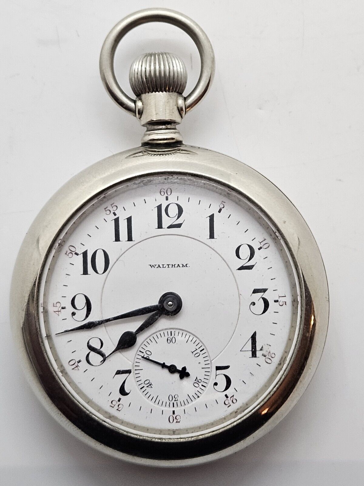 Antique Working WALTHAM 1892 Railroad Grade 21 Jewel 845 Gents RR Pocket Watch