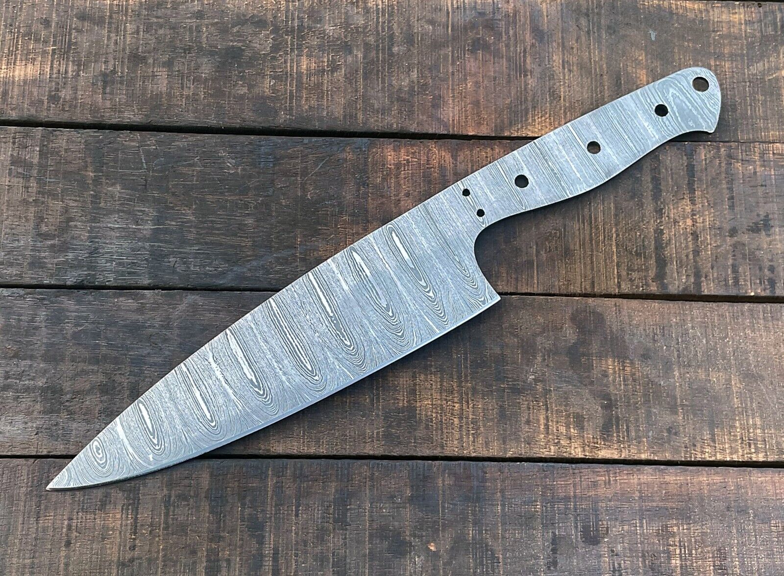 Damascus Steel Custom Handmade Chef Knife Blank Knife Making Supplies KPro 27