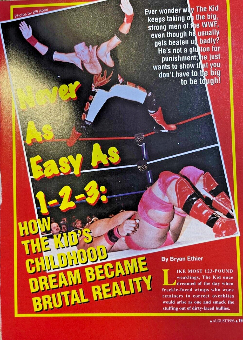 1996 Wrestler Sean Michael Waltman The 1-2-3 Kid Kamikaze Kid