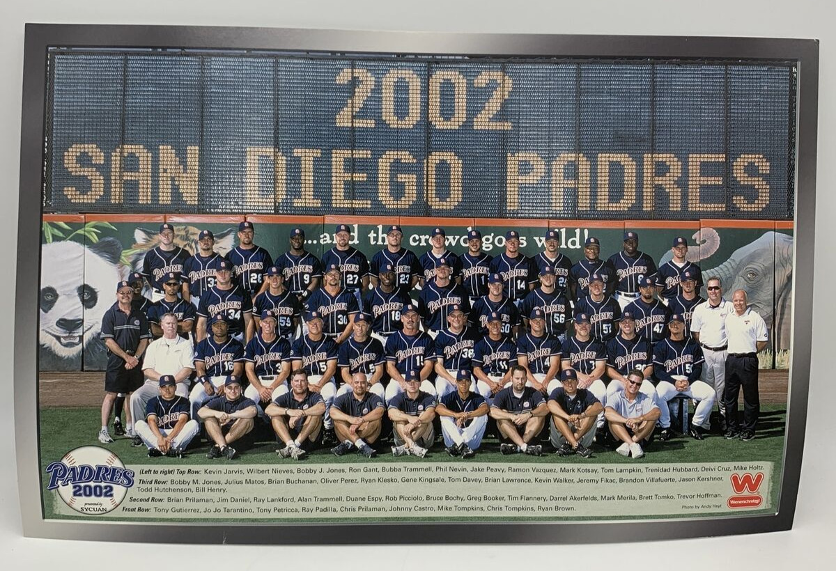 2002 San Diego Padres Team Picture Photo Poster large display 17\