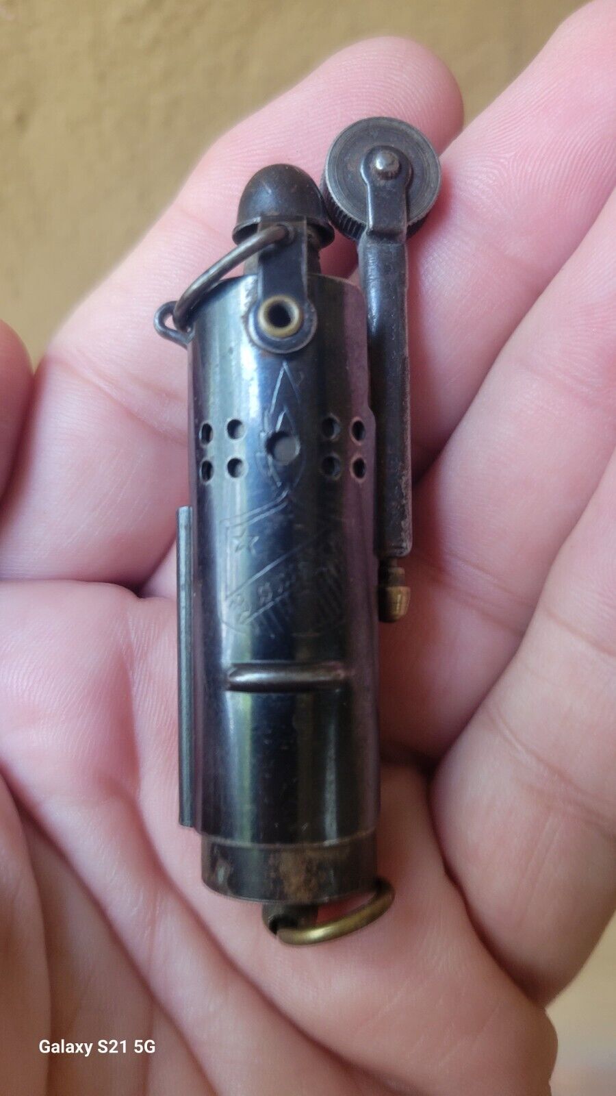Vintage WW II Bowers Trench Lighter WW2 World War Military SPARKS WELL