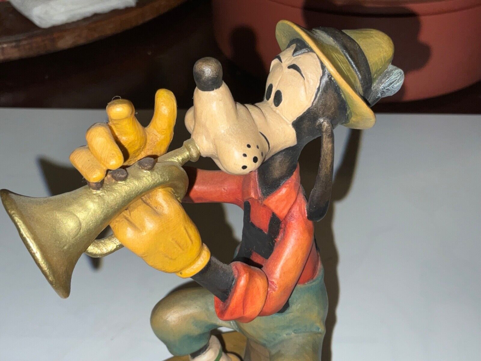 6” Anri Disney hand-carved & hand-painted Goofy woodcarving 199/500
