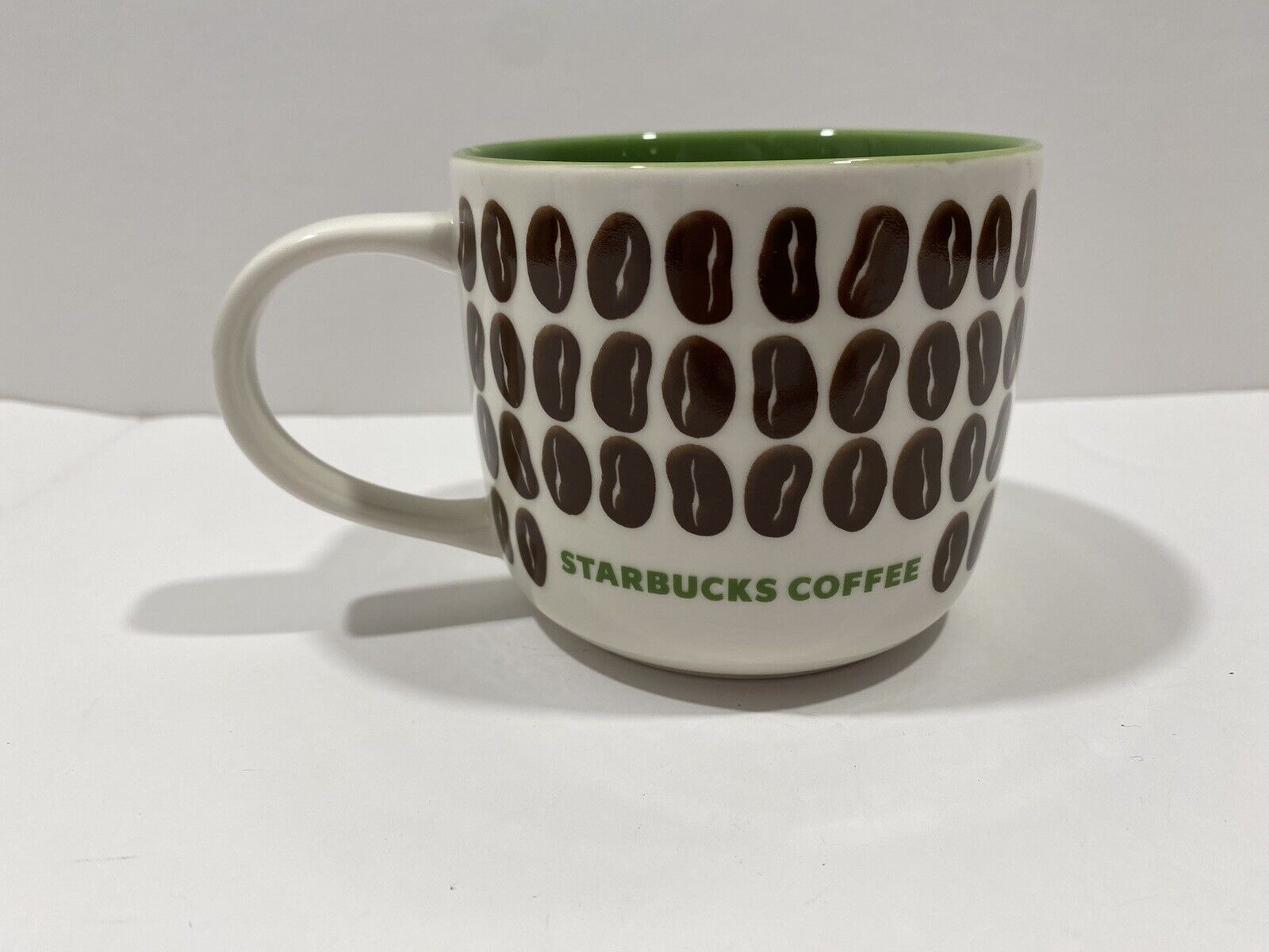 Starbucks Coffee Mug 2009 Bone China Coffee Beans Pattern