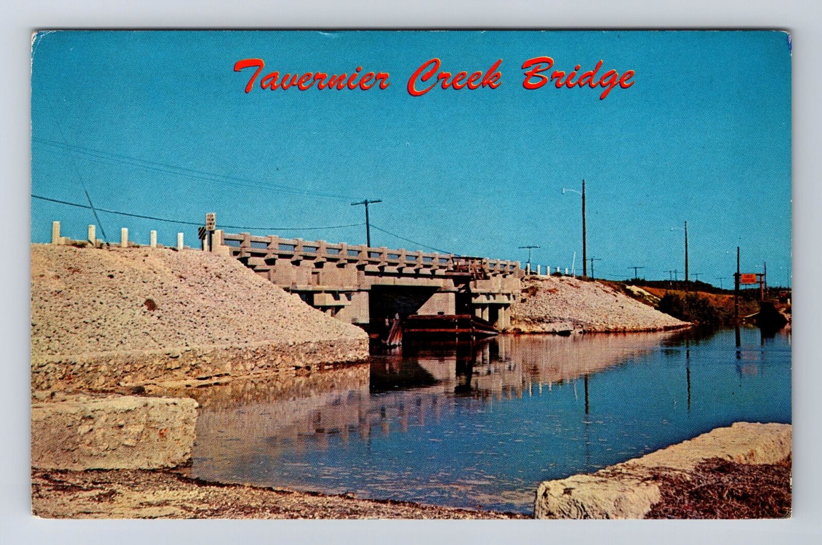 Miami FL-Florida, Tavernier Creek, Antique, Vintage Postcard