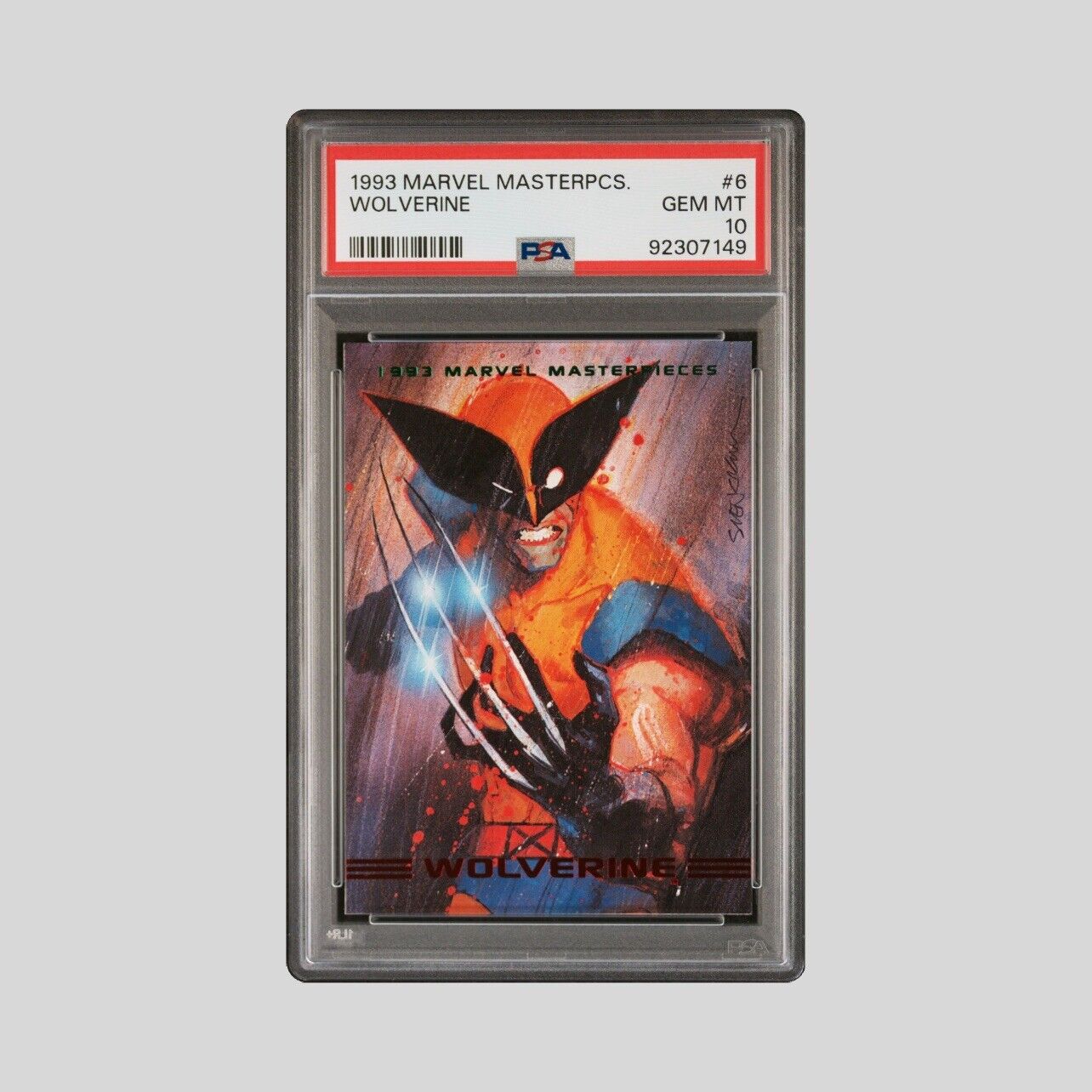 1993 Marvel Masterpieces #6 Wolverine PSA 10 GEM DEADPOOL 3 HYPE