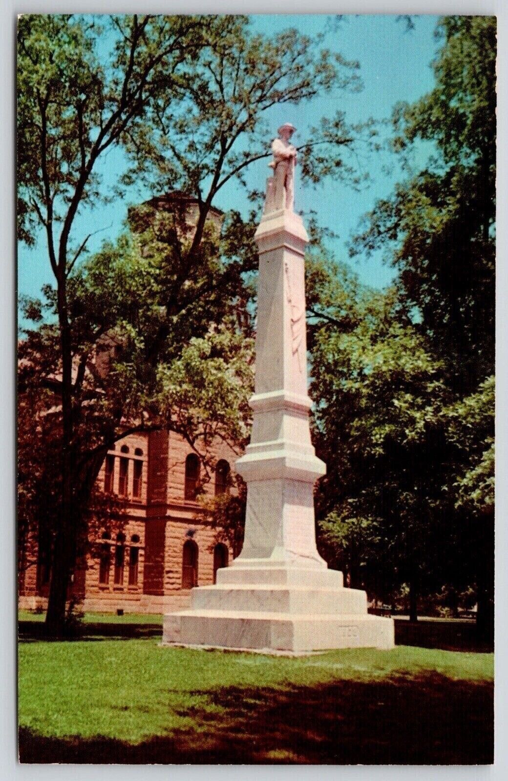Confederate Monument Washington County Court House Greenville Miss VNG Postcard