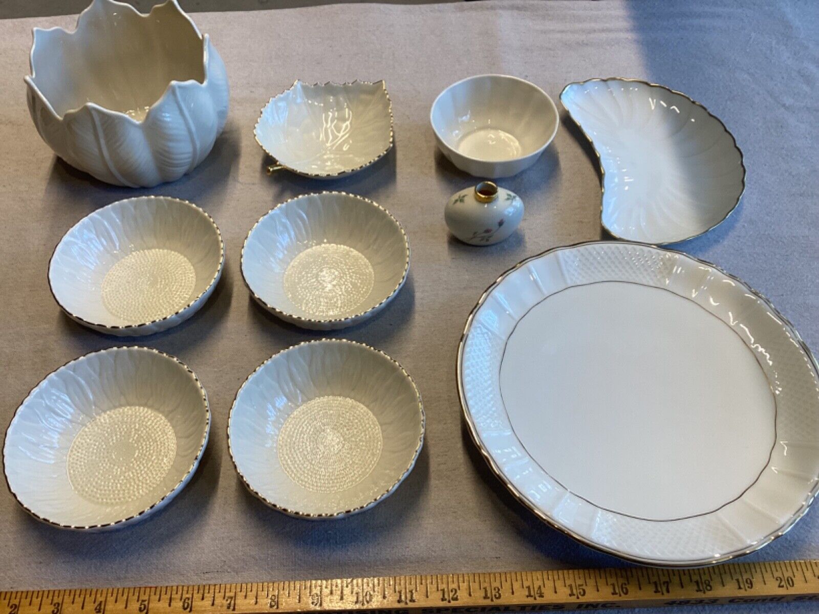 10pc. Variety of Fine China in Superb Condition Lenox, Limoges, Belleek,