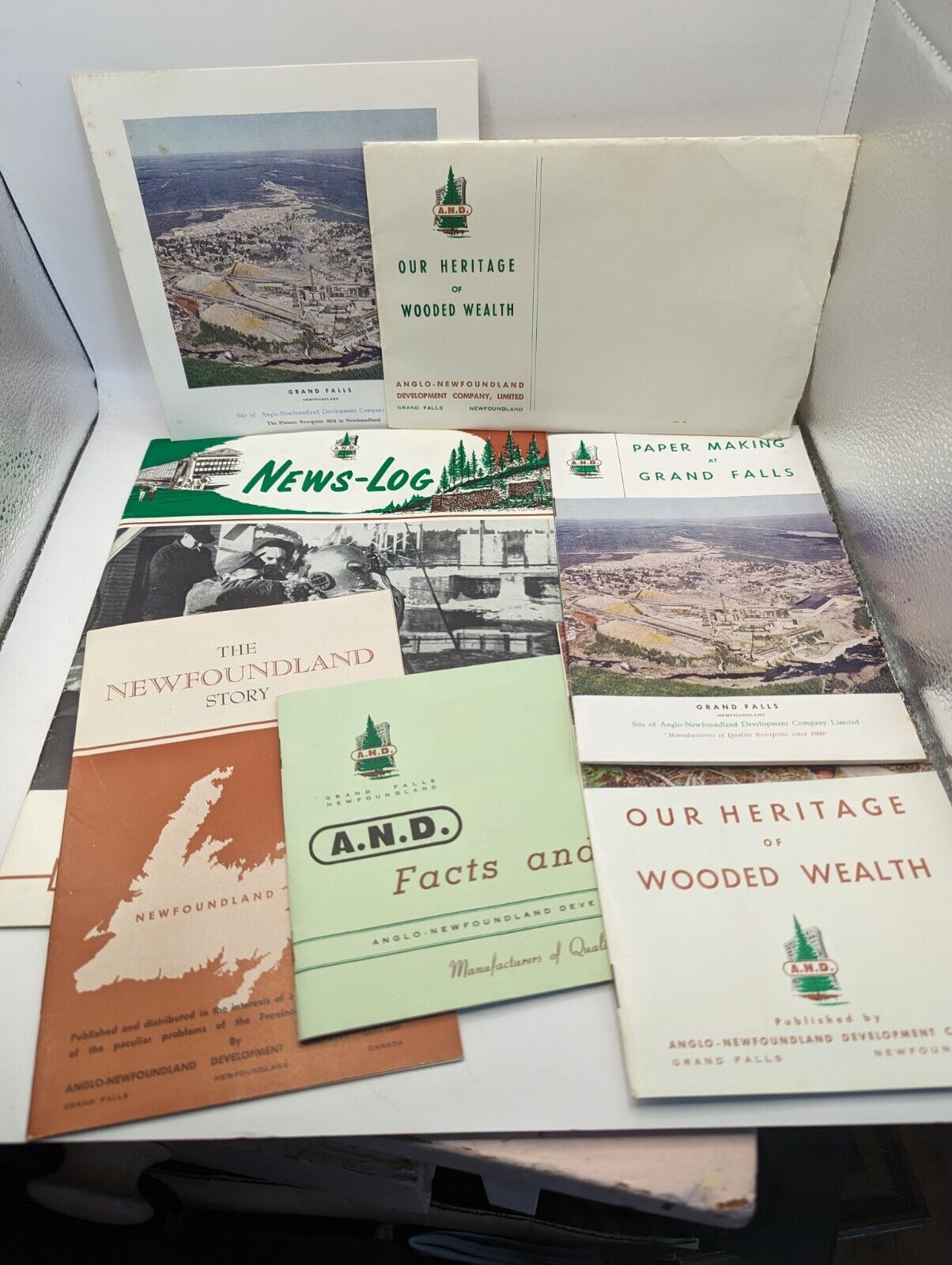 Vintage Anglo Newfoundland Development Co. Grand Falls Paper Mill 1961 Info Kit