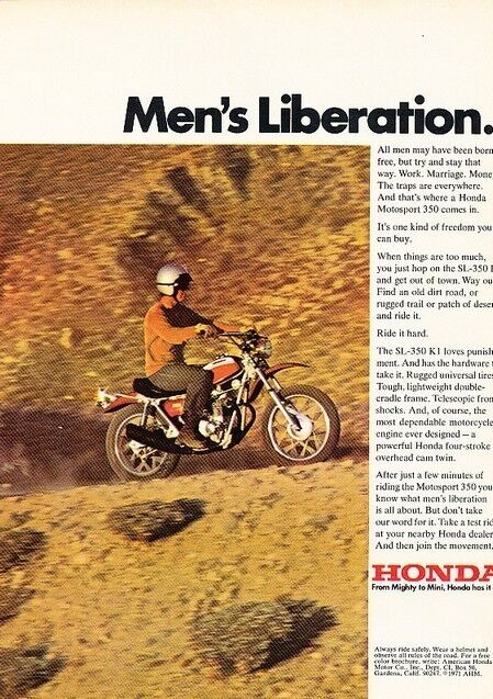 1971 Honda Motorsport 350 MotorCycle Original Advertisement Print Art Ad J582