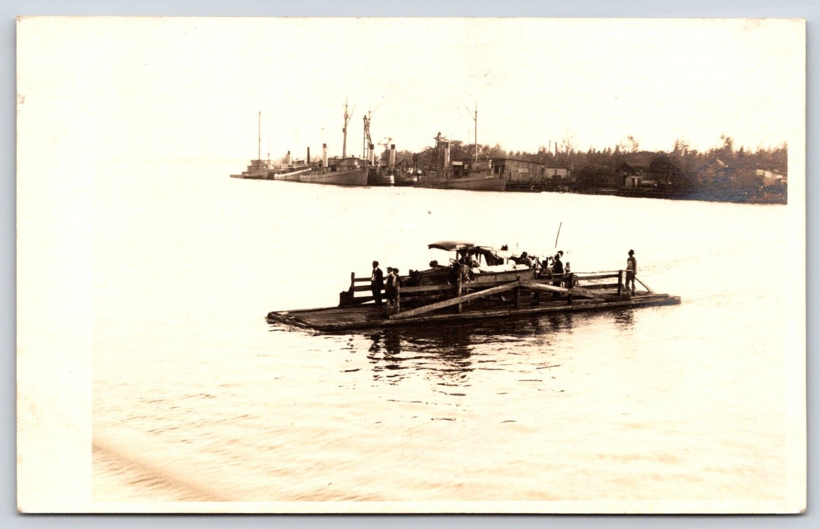 Vintage Postcard Ferry On Cape Fear River North Carolina