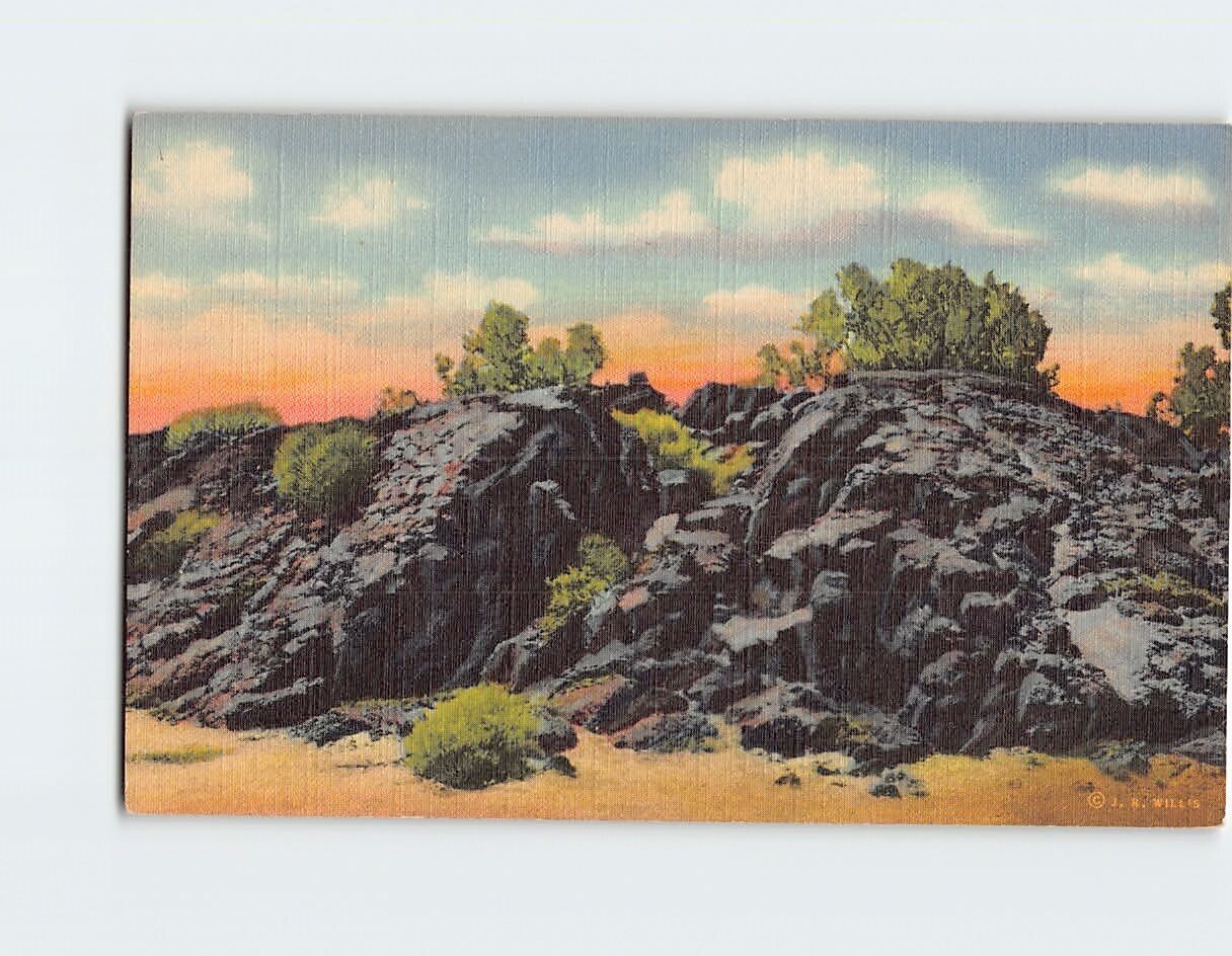 Postcard Volcanic Lava Mt. Taylor New Mexico USA