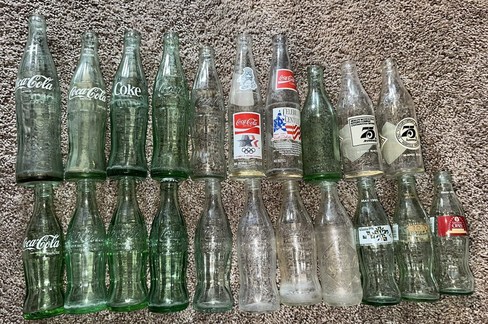 🔥 Lot Of 21 - Antique Coca Cola Coke Bottles - Some Over 100 Years Old 🔥