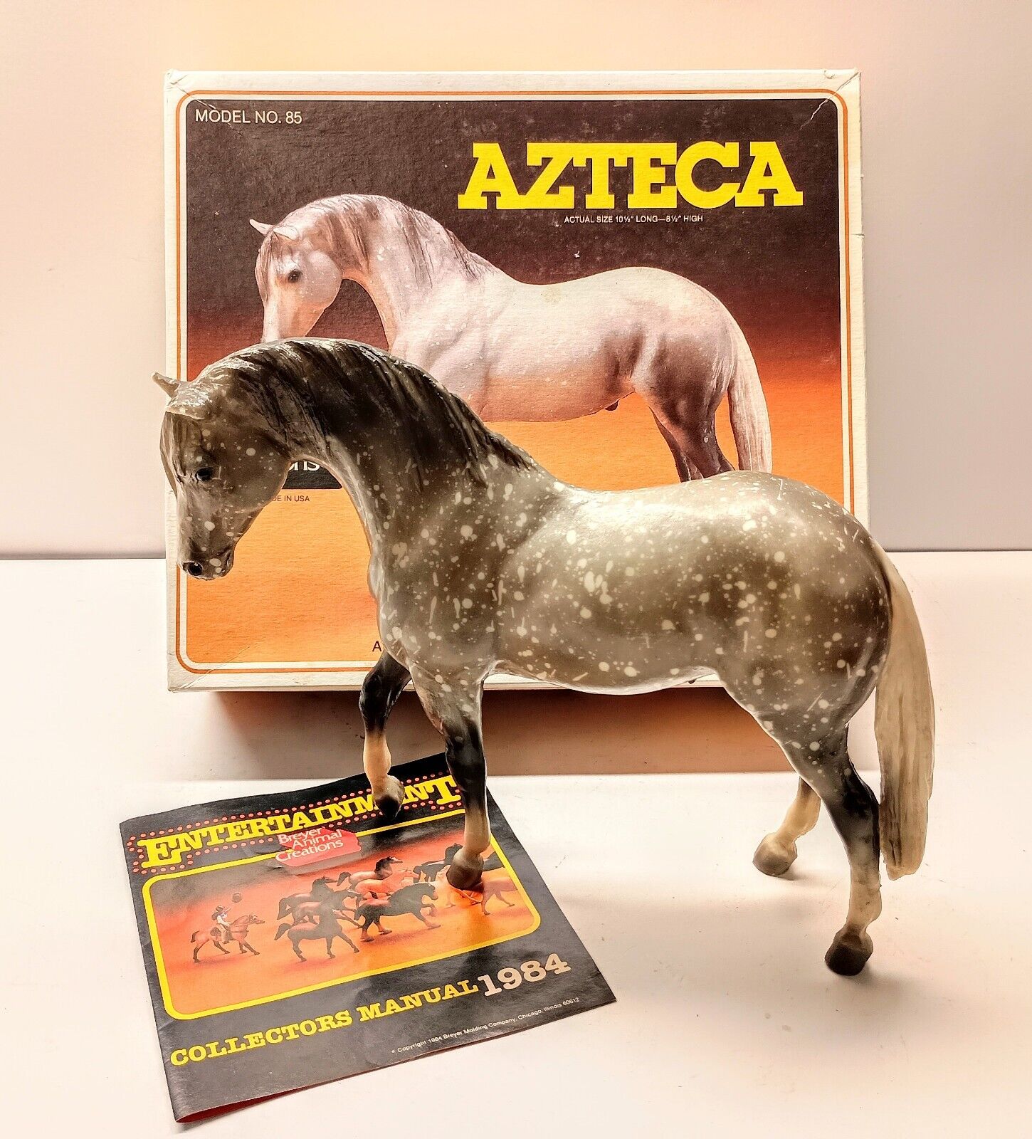 Vintage Breyer Horse 1985  Stallion AZTECA #85 Original Box USA