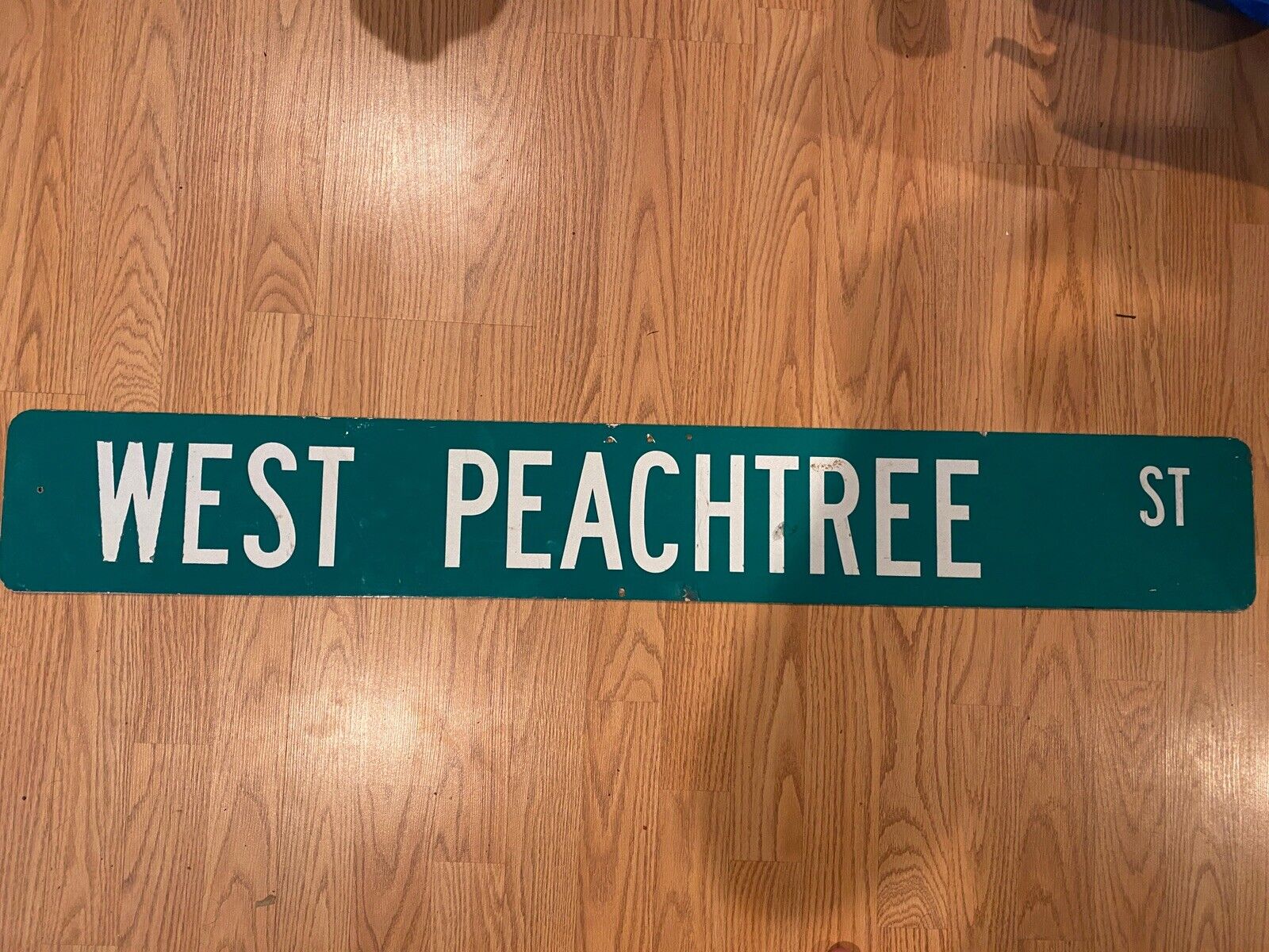 Vintage West Peachtree Street St. Atlanta Street Sign ATL