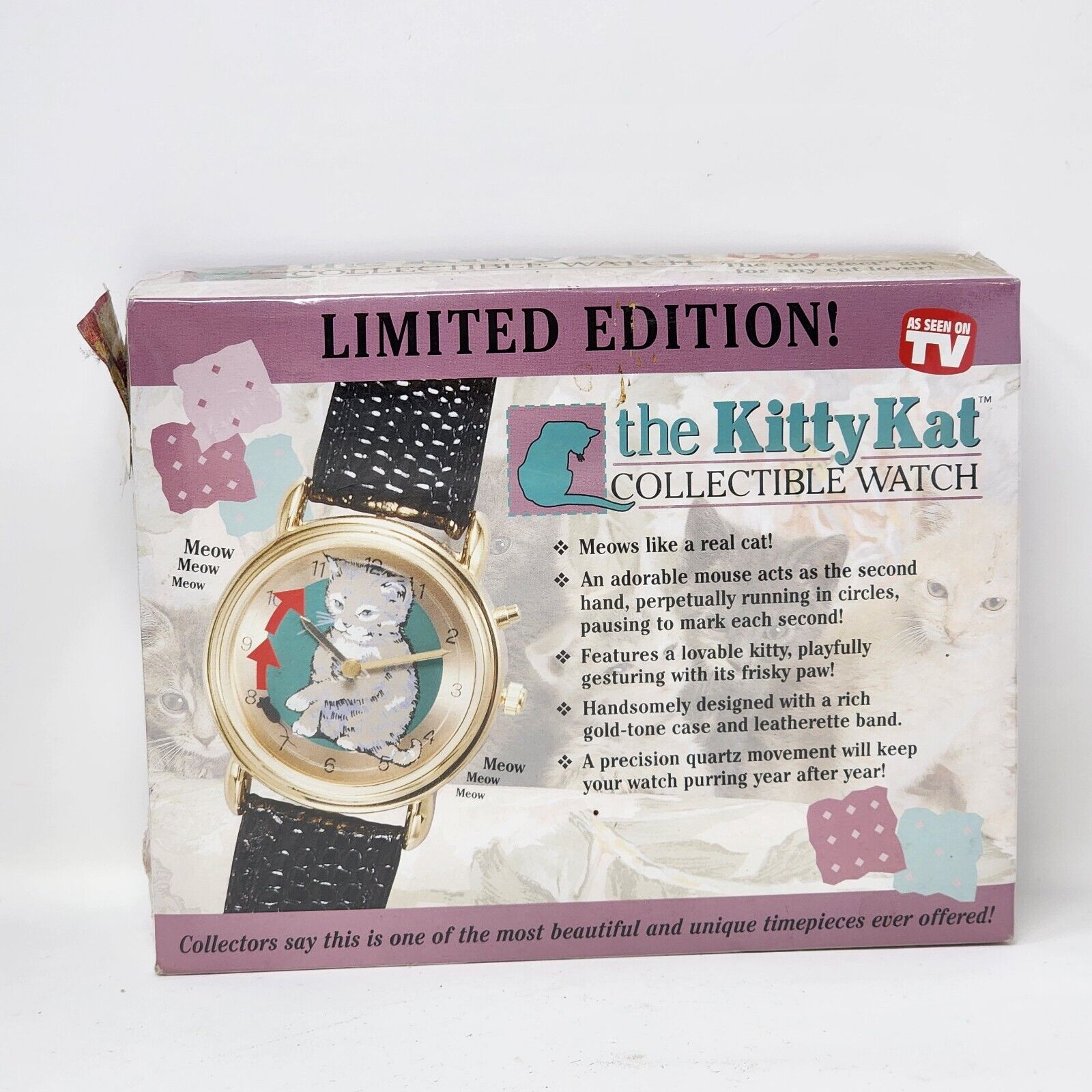 Tristar The Kitty Kat Collectible Watch in Box New Limited Edition