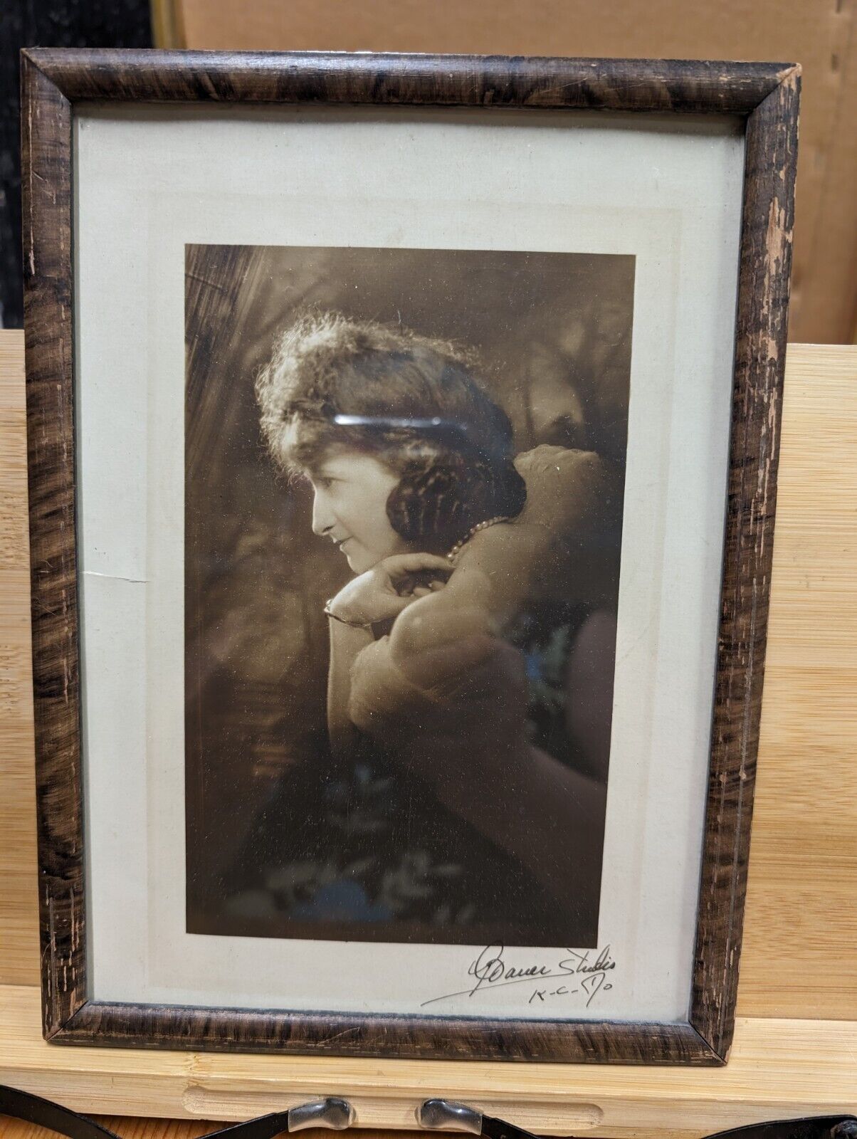 Early 1920s Signed Photo In Frame