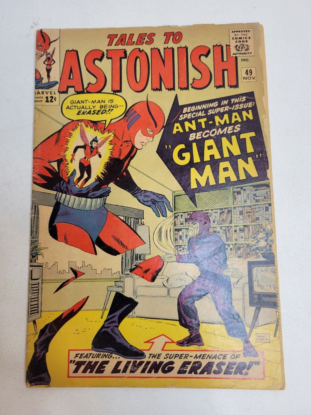 Tales to Astonish #49 Vintage Comic 1963 Ant-Man Becomes Giant Man 1 St Appearan