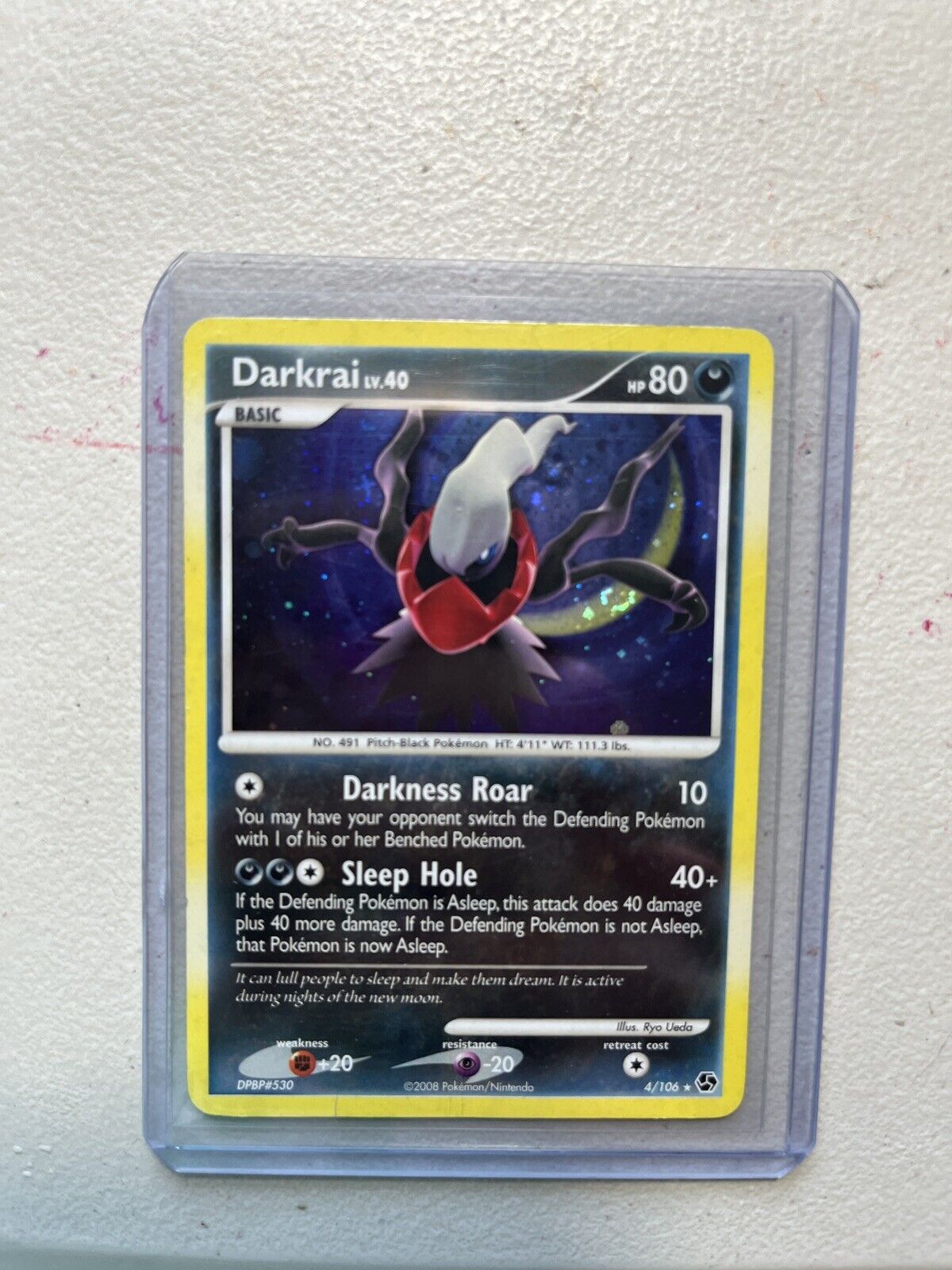 Pokemon Great Encounters Holo Rare Darkrai Card No.4/106