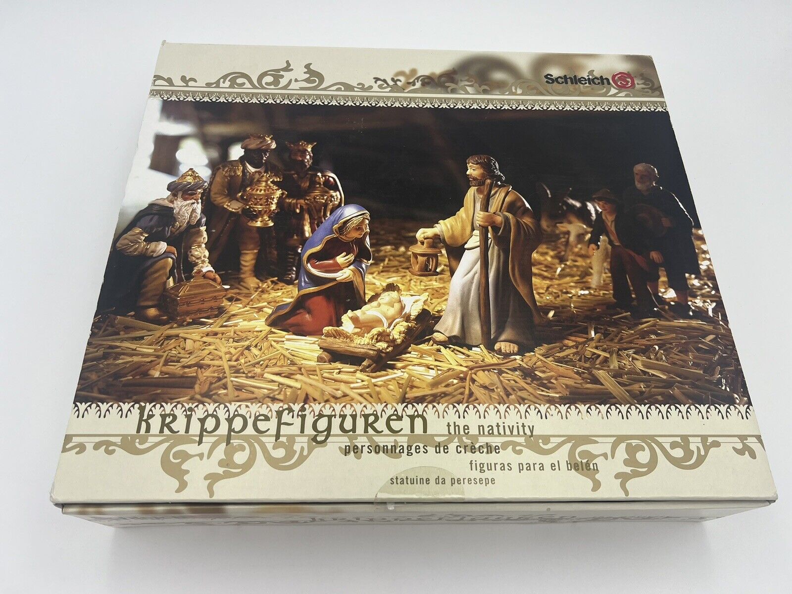 Schleich Krippefiguren 9 Piece Nativity Figurines/Figures Set In Box - Germany