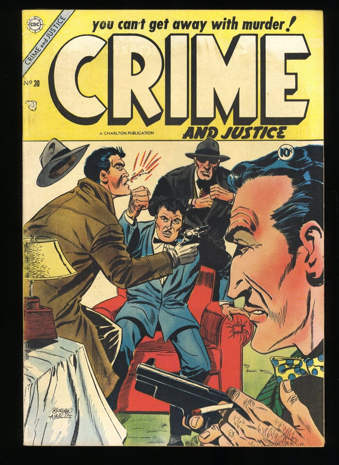 Crime and Justice #20 VF- 7.5 Charlton 1954