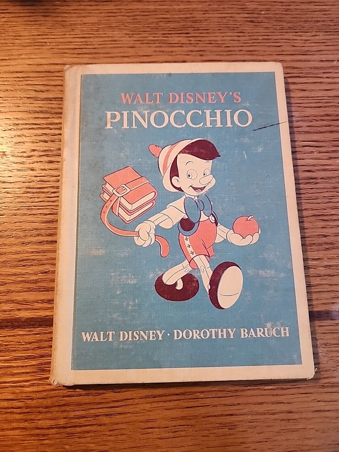 1950 Walt Disney Pinocchio Hardback Book Good Condition 