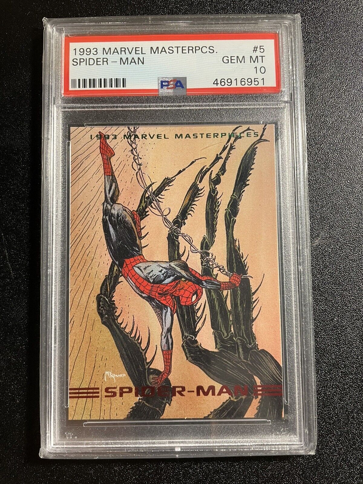 1993 Marvel Masterpieces Spider-Man #5 PSA 10 GEM MINT