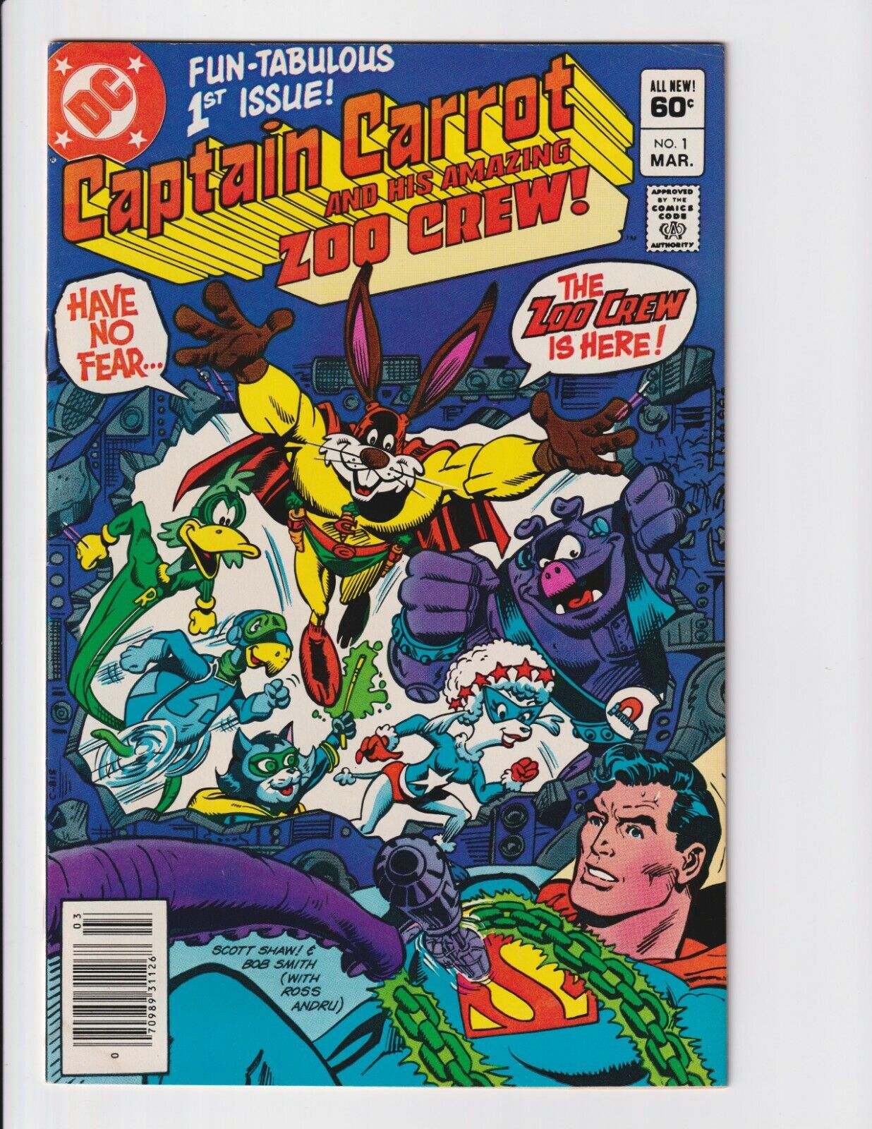 CAPTAIN CARROT AND HIS AMAZING ZOO CREW #1 (1982) NM- Newsstand Variant