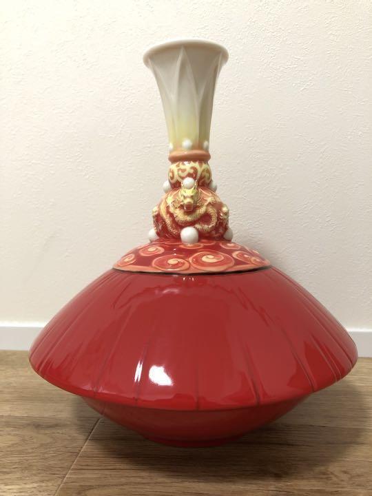 Franz Collection The Top Crown Vase Museum Dragon FZ02766 Very Good Condition