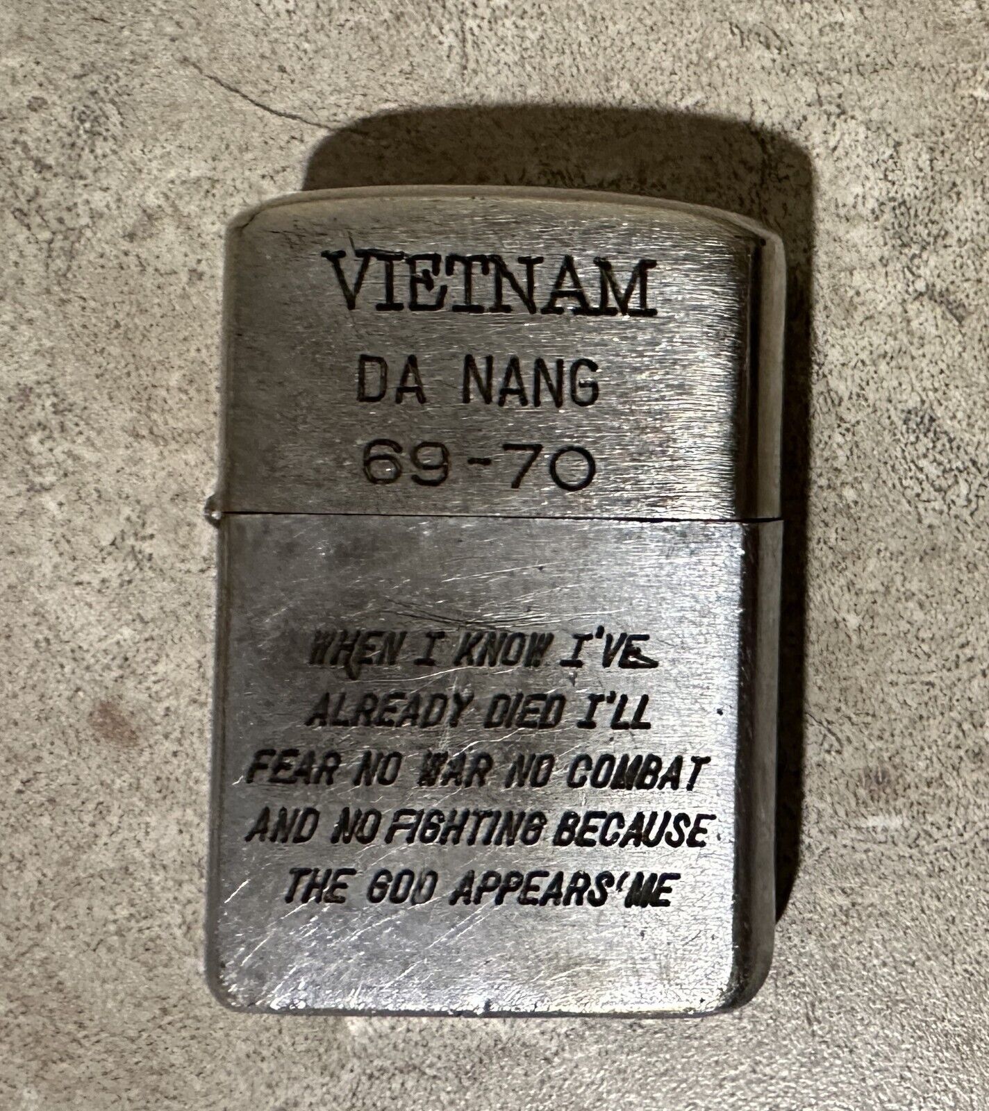 Vintage Vietnam Zippo (Da Nang 69-70)