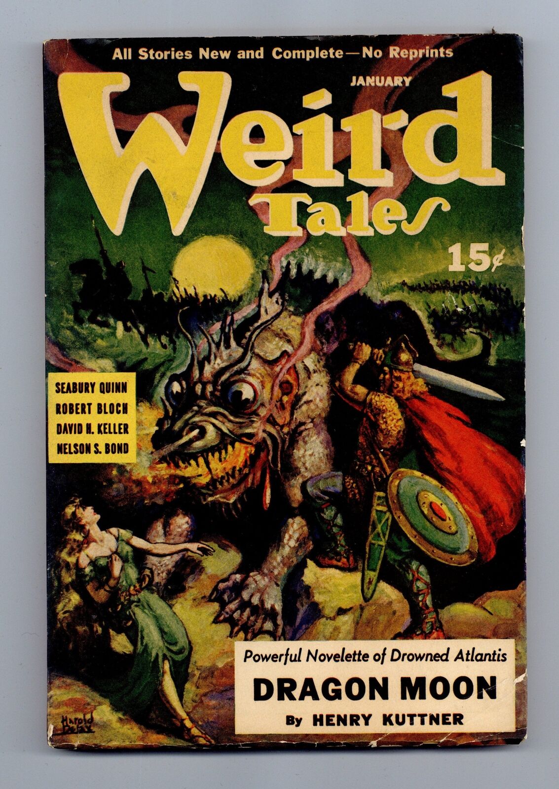 Weird Tales Pulp 1st Series Jan 1941 Vol. 35 #7 VG 4.0