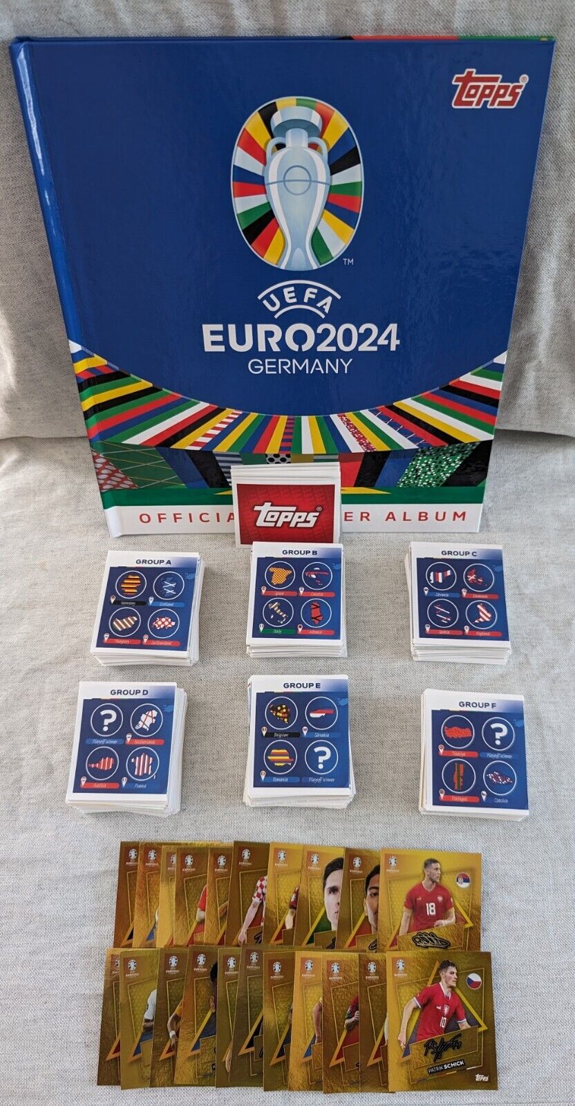 TOPPS EURO 2024 Ger -- Complete, All Stickers + Hardcover Sticker Album --
