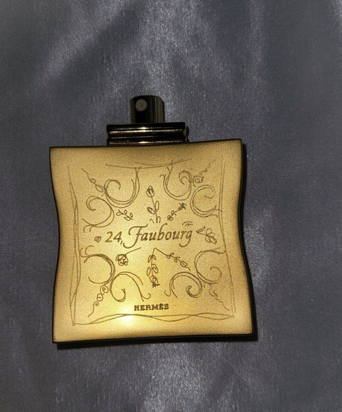 Hermes 24 Faubourg Parfum St. Honre  Gold Case Bottle ( Full) W/ Hermes Case