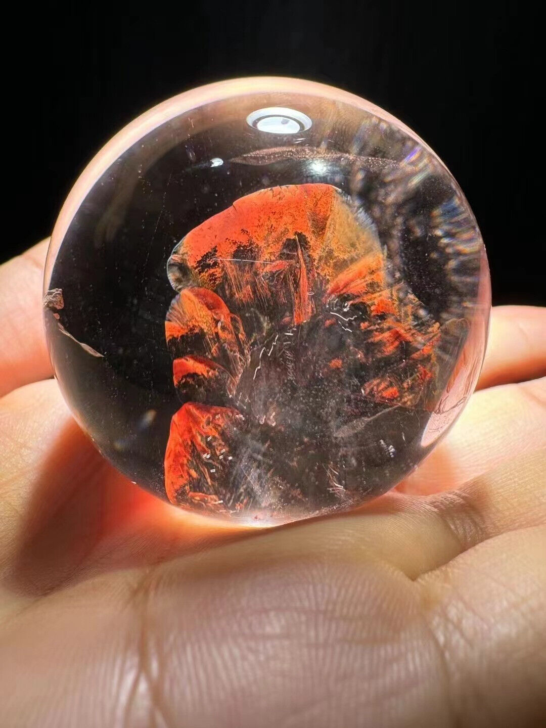 43mm Natural garden Crystal Quartz Sphere polished Ball Energy Healing