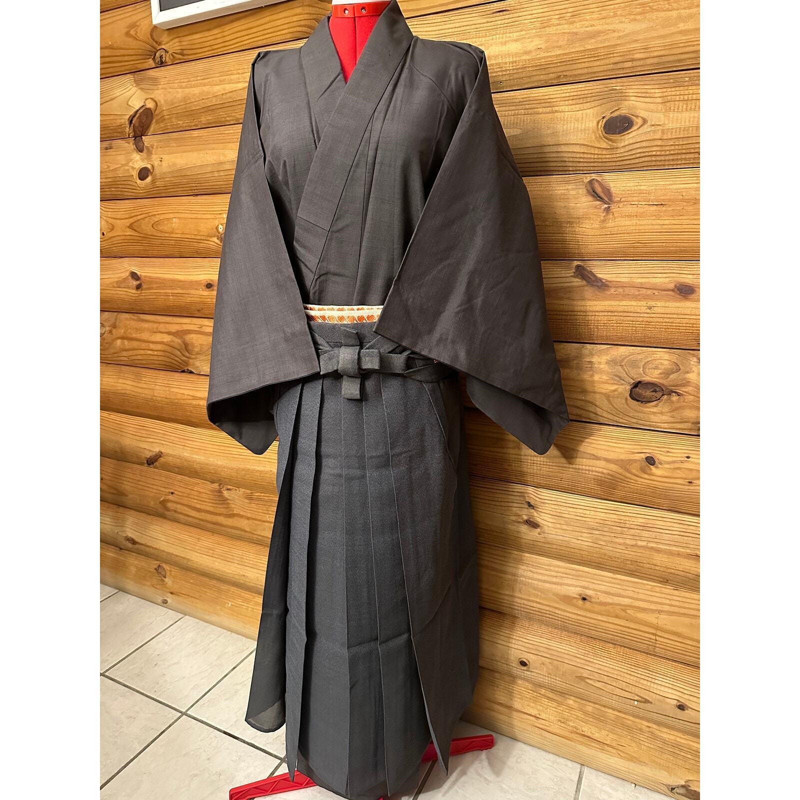 Japanese Kimono Men’s Summer Andon Hakama Skirt Pants