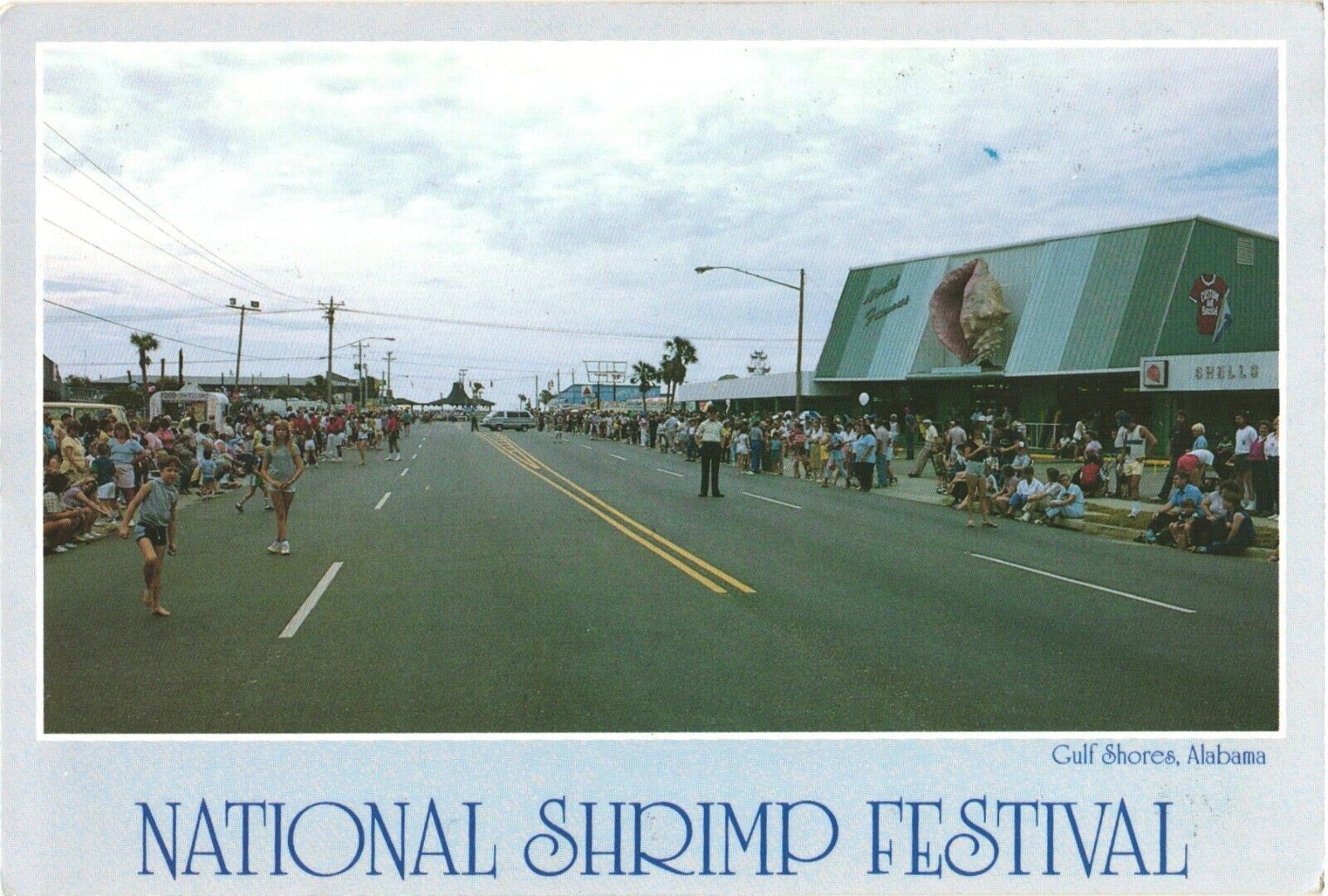 People Enjoying The National Shrimp Festival, Gulf Shores, Alabama Postcard