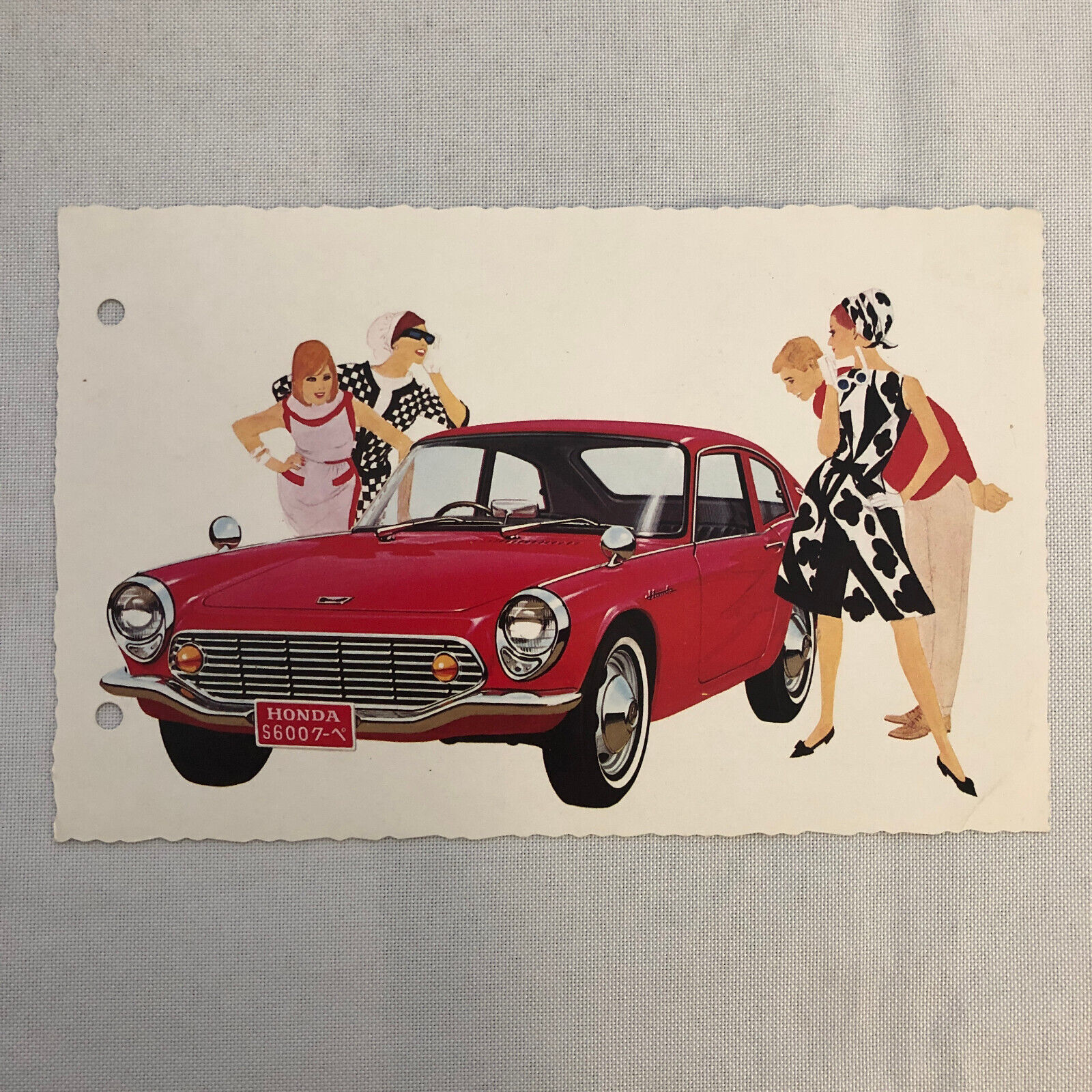 Vintage Honda S600 Postcard Post Card Advertising Japanese JDM