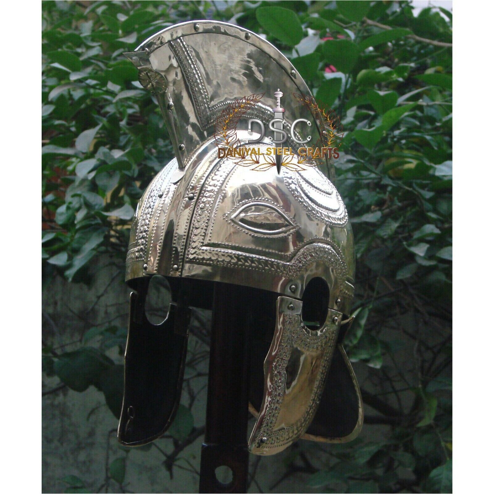 Royal Medieval 18GA Brass INTERCISA Viking Vendel Helmet