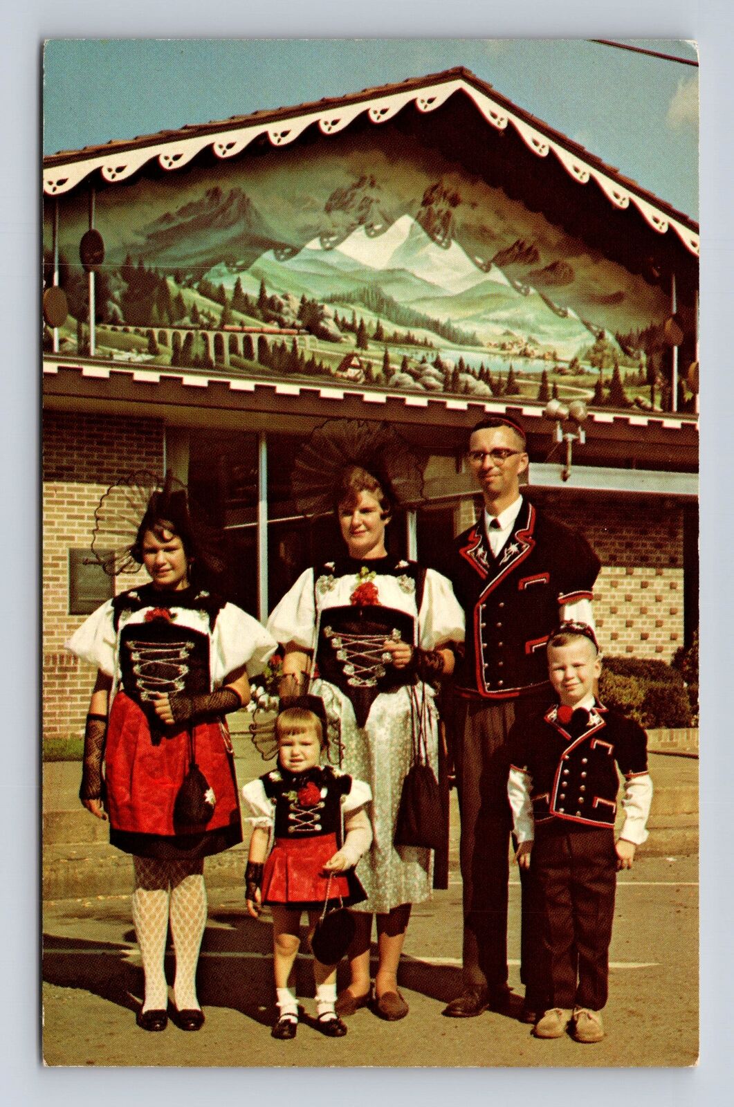 Sugarcreek OH-Ohio, Swiss Family, Antique, Vintage Souvenir Postcard