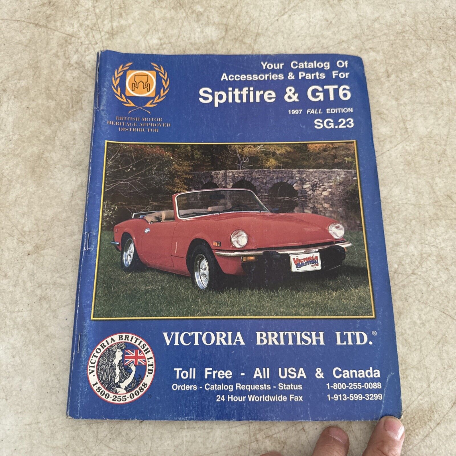 Victoria British LTD. Catalog of Accessories Parts  Triumph Spitfire & GT6  