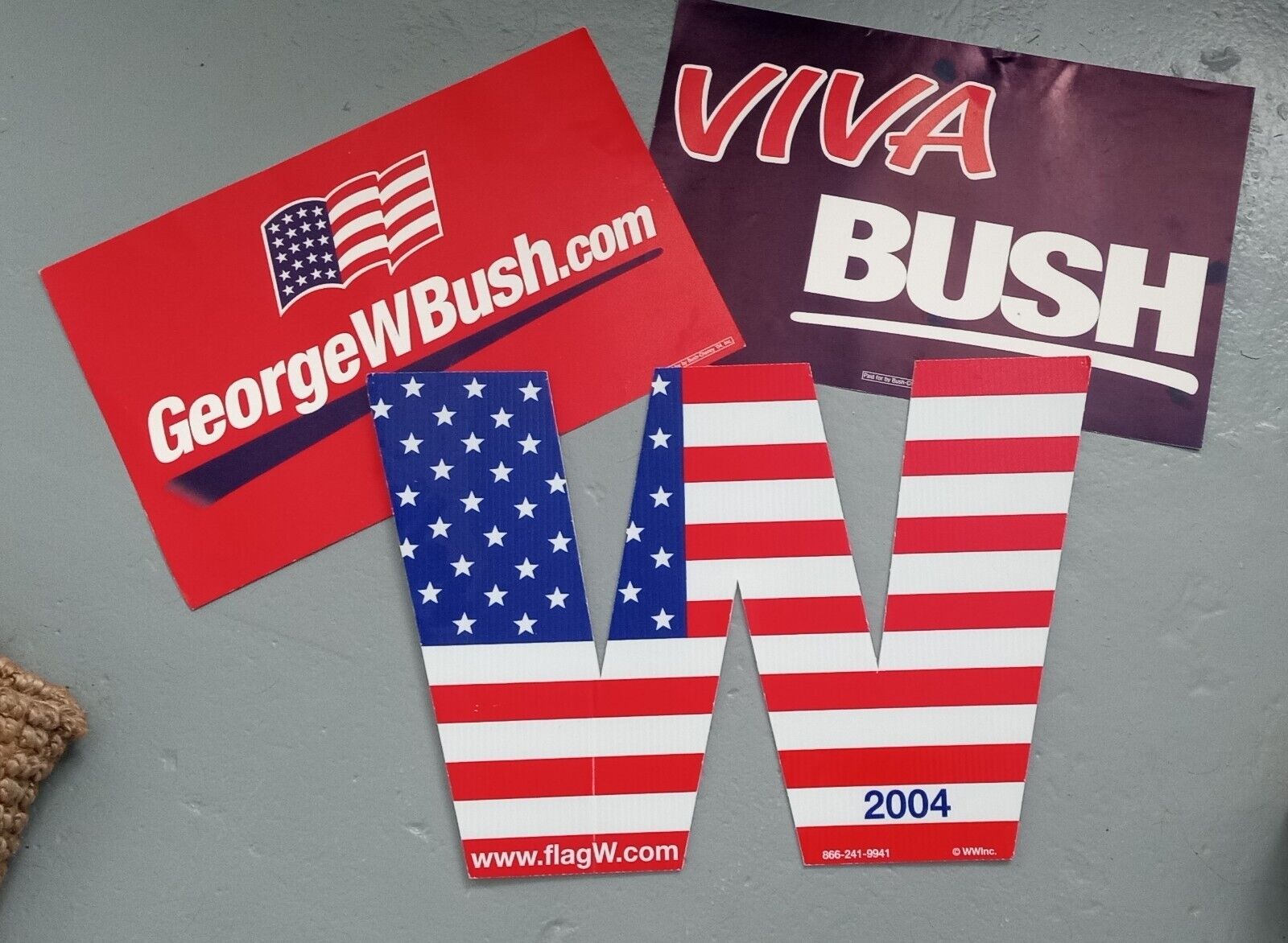 VTG George W. Bush 2004 Presidential Campaign Memorabilia Set 