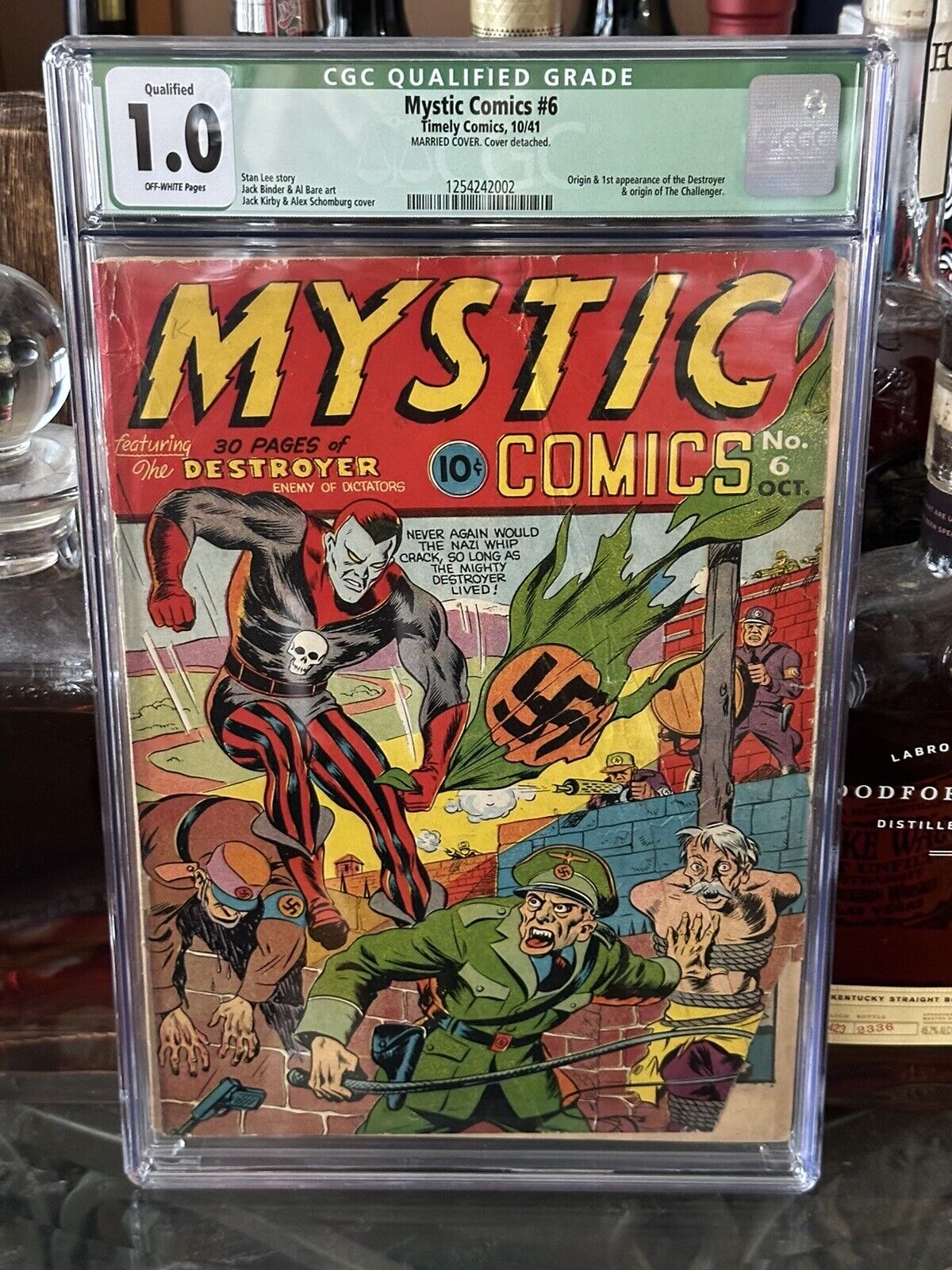 Mystic comics #6 cgc 1.0 qualified.  Golden age. Classic WW2 cover. 1941 Timely